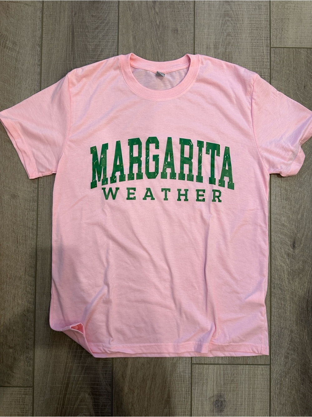 Pink "Margarita Weather" Graphic Tee NWOT